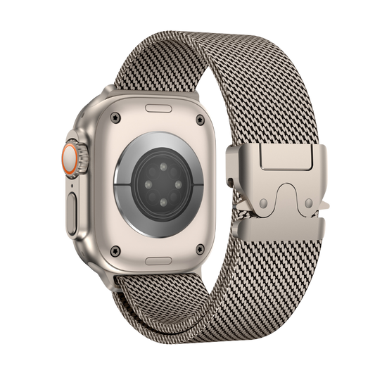 Luxury Titanium Milanese Loop By iSerieshub Compatible For Apple Watch