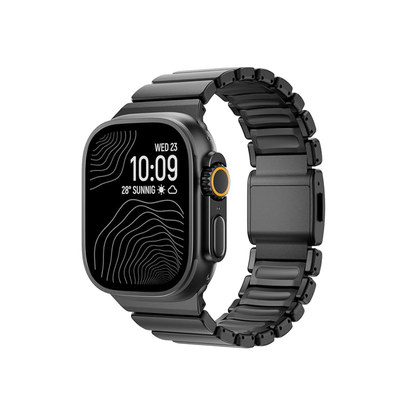 Luxury Titanium Dual Layer Silicone Magnetic Link Bands By Iserieshub Compatible For Apple Watch