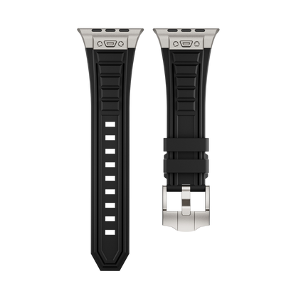 Luxury Titanium Redefine Silicone Straps By iSerieshub Compatible For iWatch