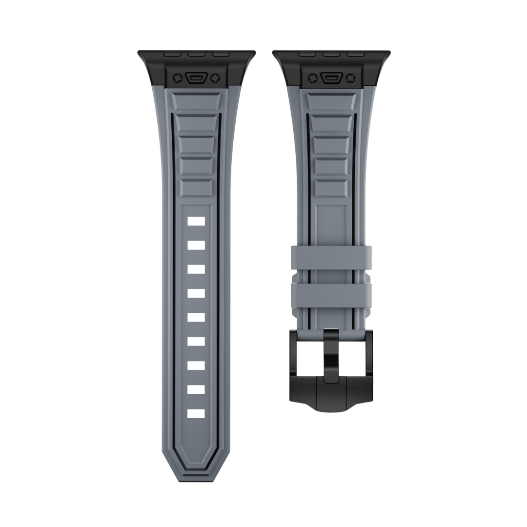 Luxury Titanium Redefine Silicone Straps By iSerieshub Compatible For iWatch