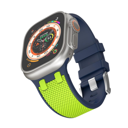 Premium AP Dual Colour Silicone Sports Band By iSerieshub Compatible For iWatch