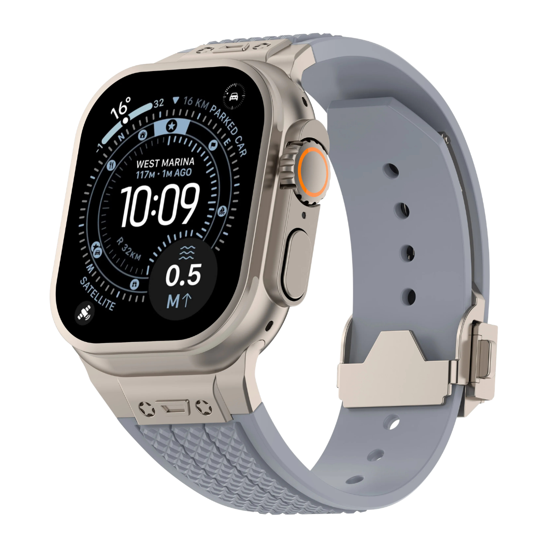 Luxury Hublot Design Silicone Straps By iSerieshub Compatible For Apple Watch