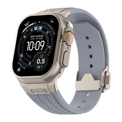 Luxury Hublot Design Silicone Straps By iSerieshub Compatible For Apple Watch