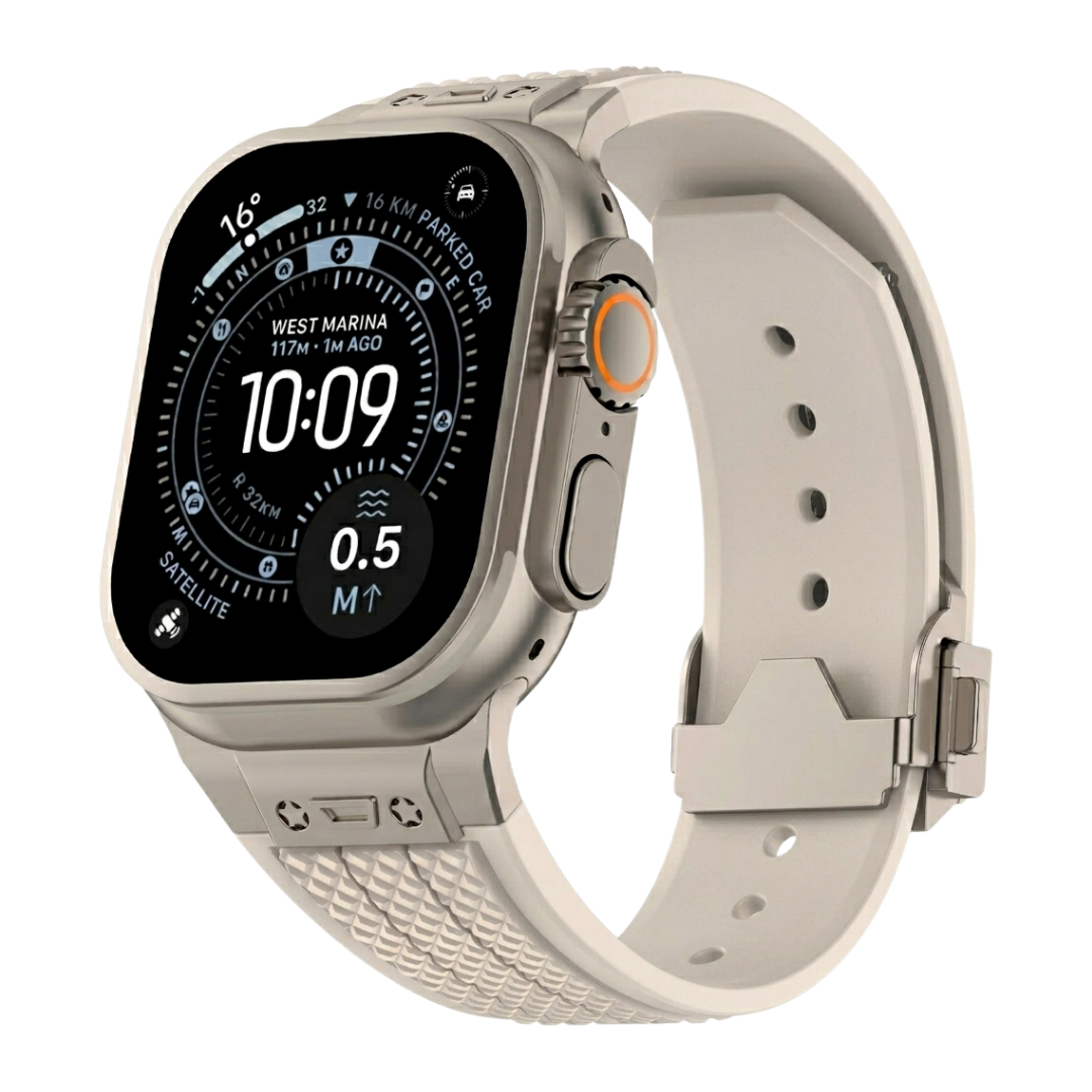 Luxury Hublot Design Silicone Straps By iSerieshub Compatible For Apple Watch