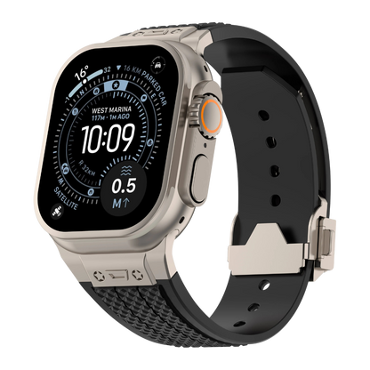 Luxury Hublot Design Silicone Straps By iSerieshub Compatible For Apple Watch