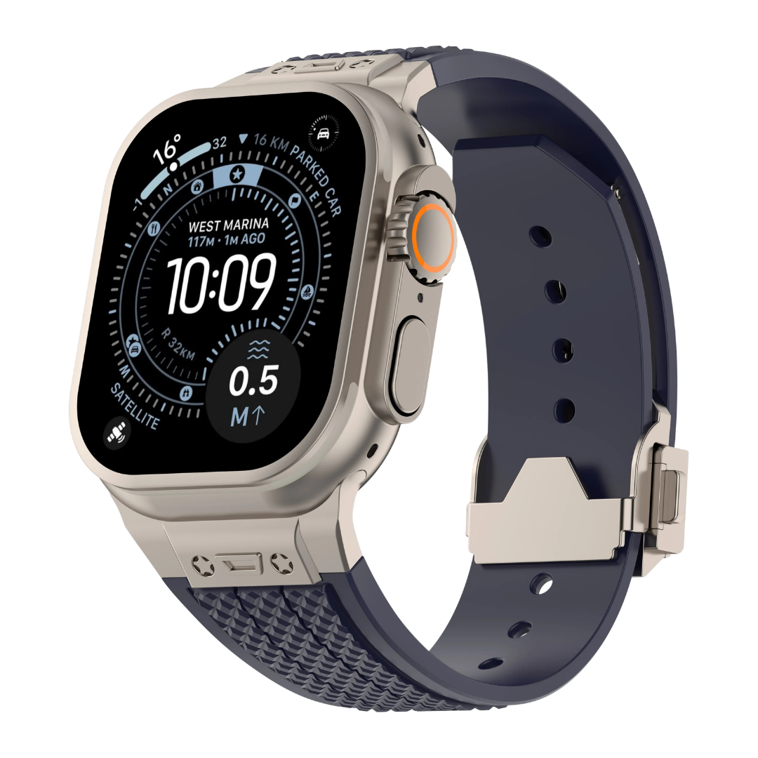Luxury Hublot Design Silicone Straps By iSerieshub Compatible For Apple Watch