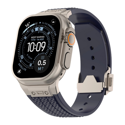 Luxury Hublot Design Silicone Straps By iSerieshub Compatible For Apple Watch