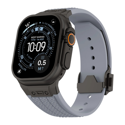 Luxury Hublot Design Silicone Straps By iSerieshub Compatible For Apple Watch