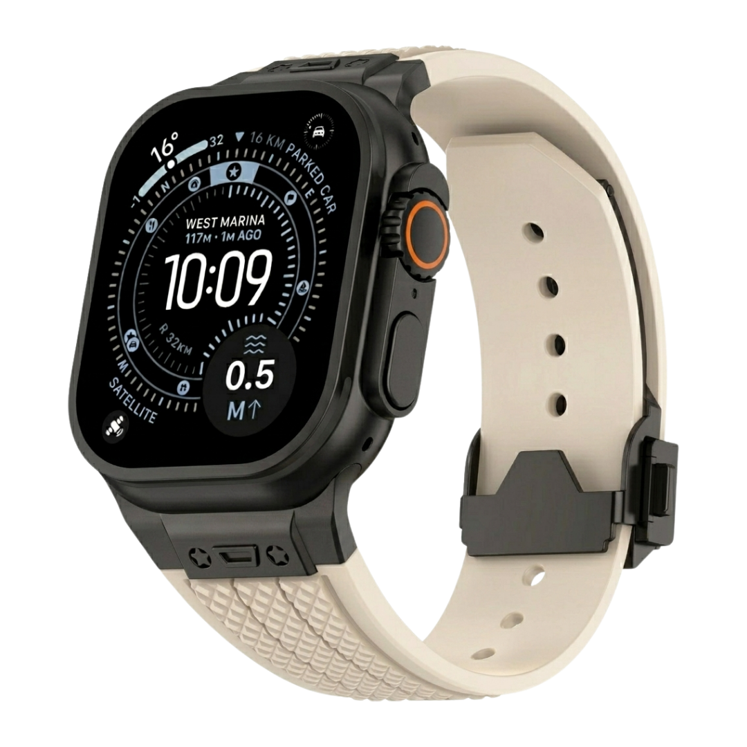 Luxury Hublot Design Silicone Straps By iSerieshub Compatible For Apple Watch