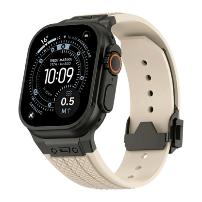 Luxury Hublot Design Silicone Straps By iSerieshub Compatible For Apple Watch