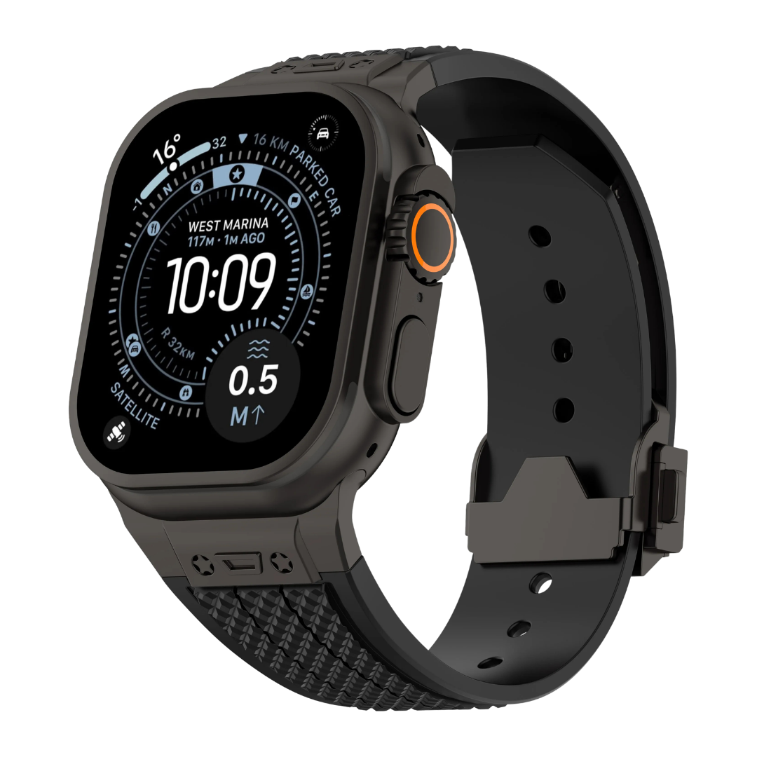 Luxury Hublot Design Silicone Straps By iSerieshub Compatible For Apple Watch