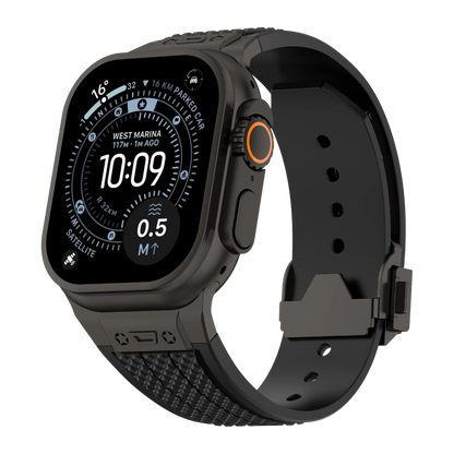 Luxury Hublot Design Silicone Straps By iSerieshub Compatible For Apple Watch