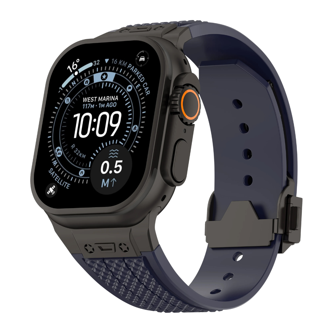 Luxury Hublot Design Silicone Straps By iSerieshub Compatible For Apple Watch