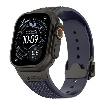 Luxury Hublot Design Silicone Straps By iSerieshub Compatible For Apple Watch