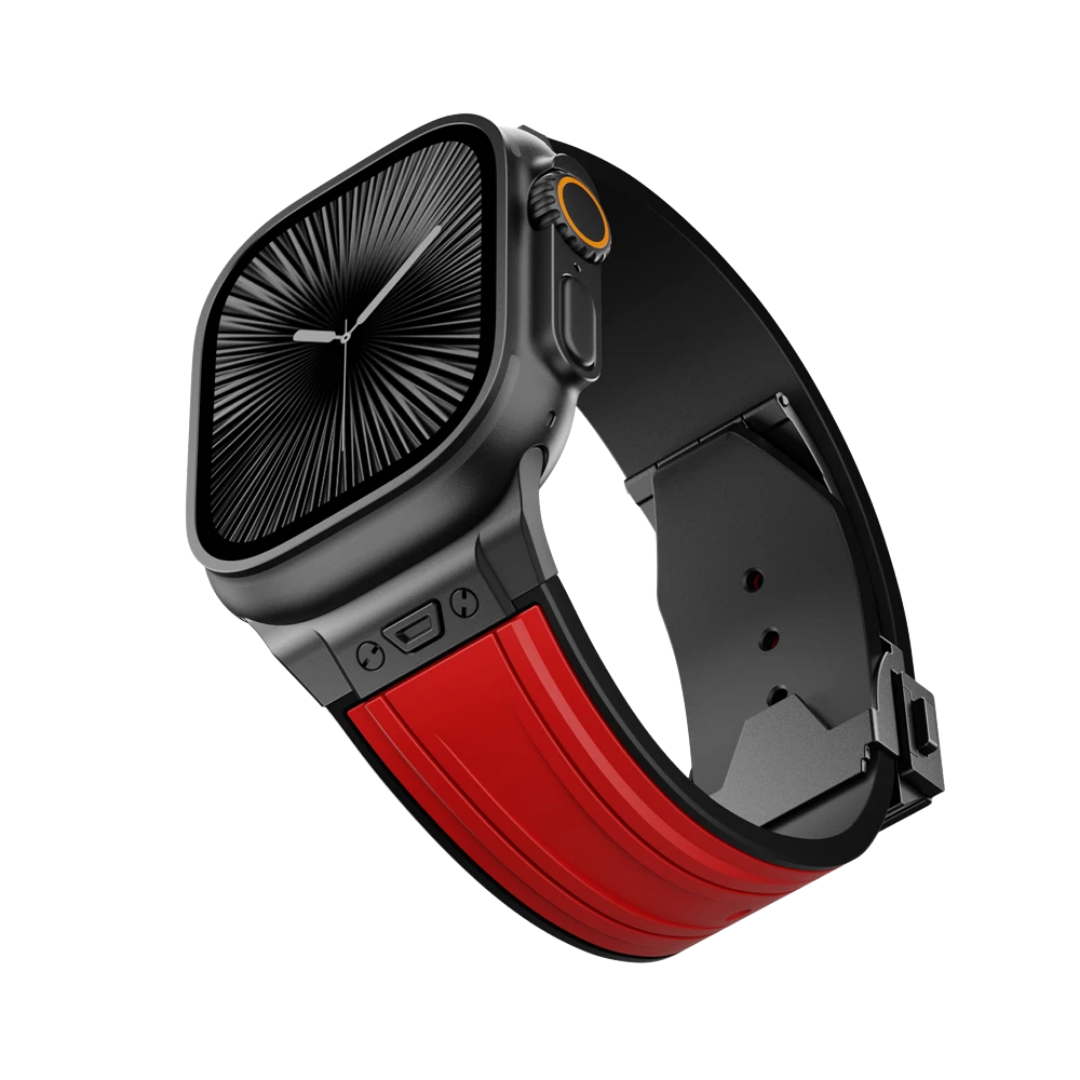 Luxury Mechanical Slicone Sports Band By iSerieshub Compatible For Apple Watch