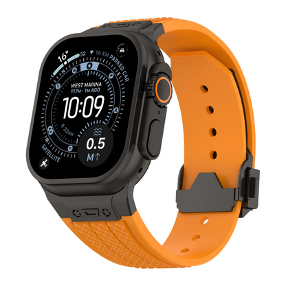 Luxury Hublot Design Silicone Straps By iSerieshub Compatible For Apple Watch