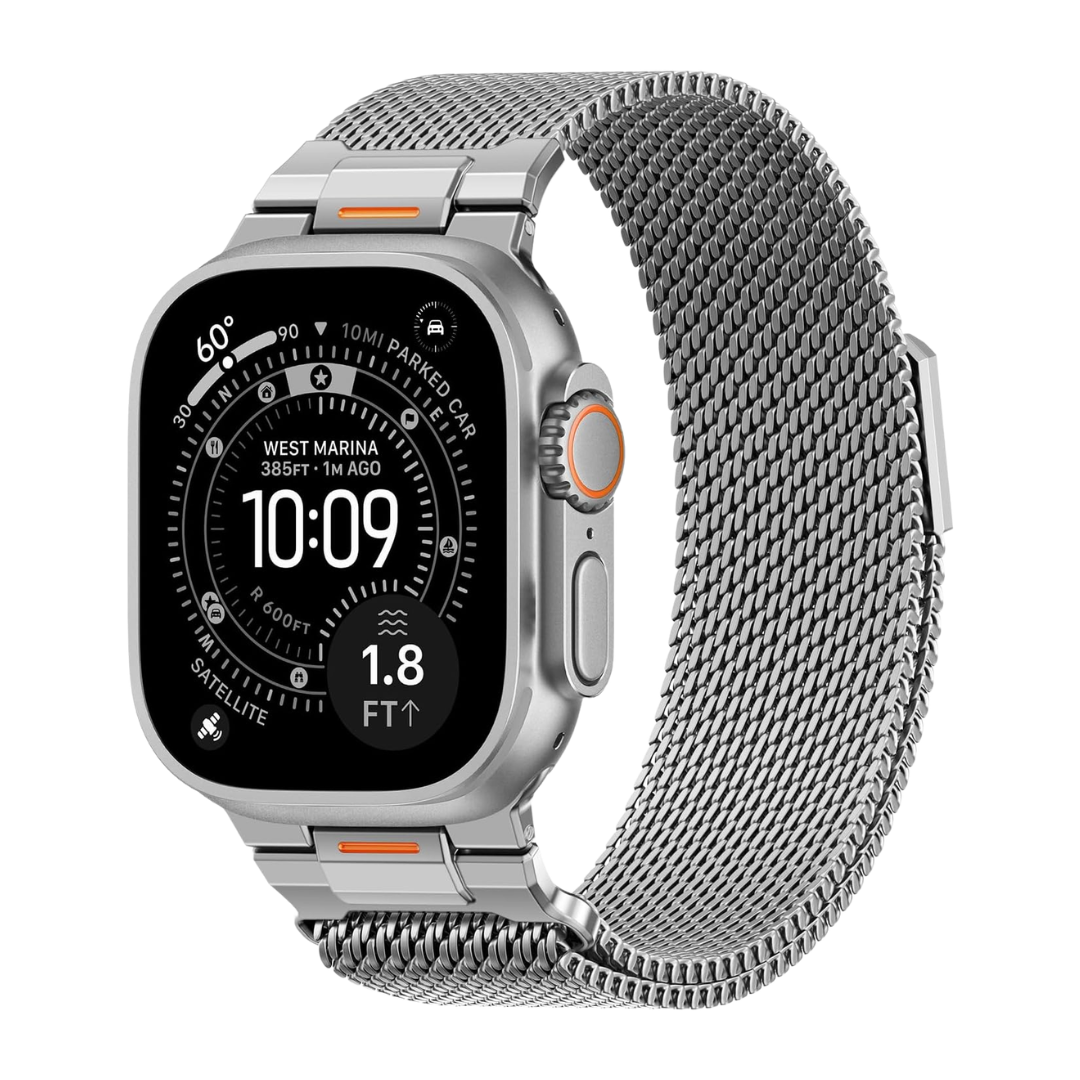 Luxury Strato Milanese Loop By iSerieshub Compatible For Apple Watch
