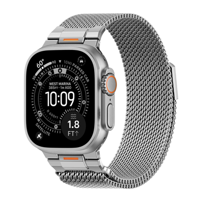 Luxury Strato Milanese Loop By iSerieshub Compatible For Apple Watch