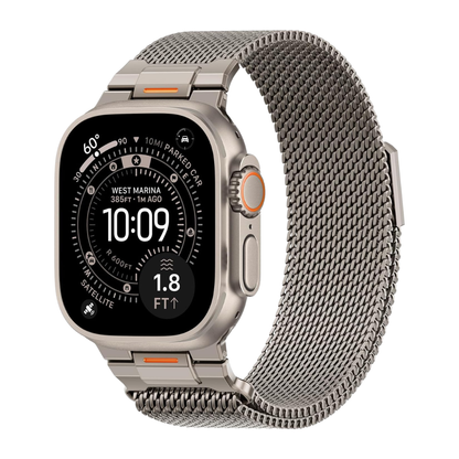 Luxury Strato Milanese Loop By iSerieshub Compatible For Apple Watch