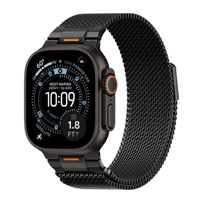 Luxury Strato Milanese Loop By iSerieshub Compatible For Apple Watch