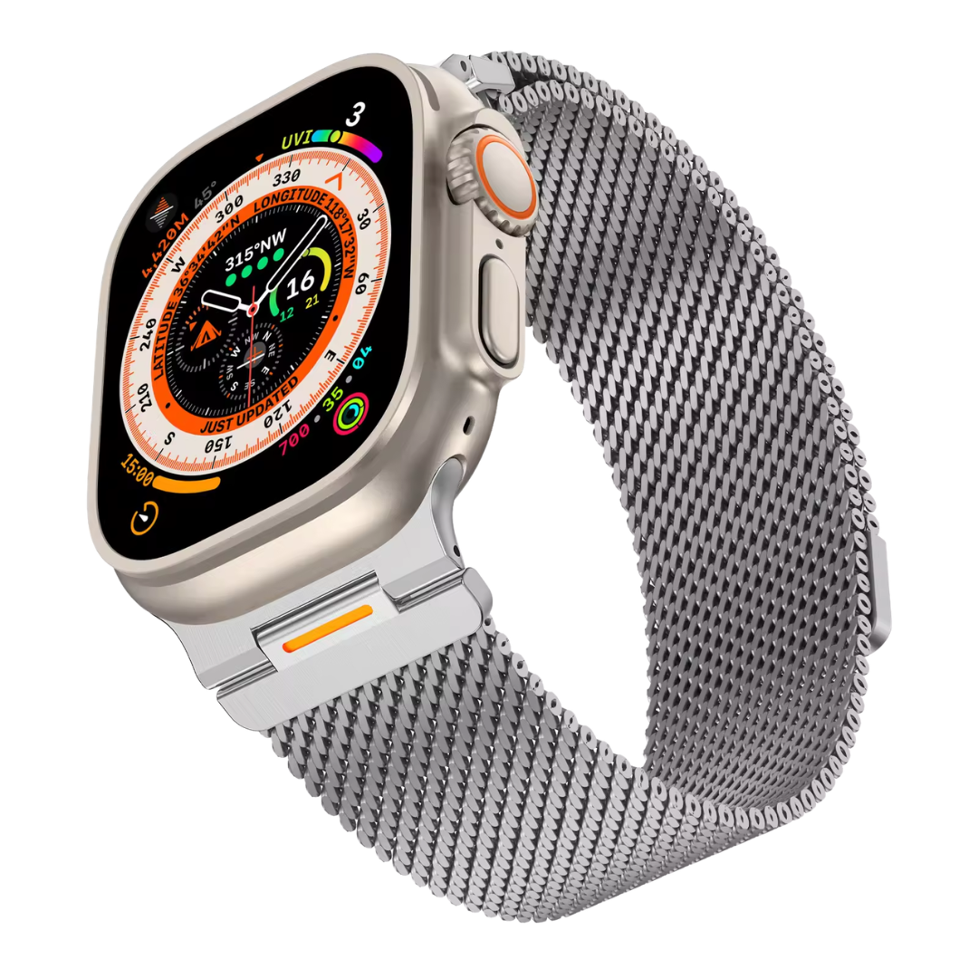 Luxury Strato Milanese Loop By iSerieshub Compatible For Apple Watch