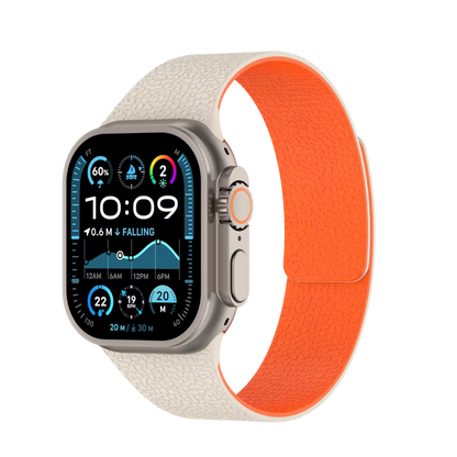 Premium Litchi Silicone Magnetic Loop By iSerieshub Comaptible For Apple Watch