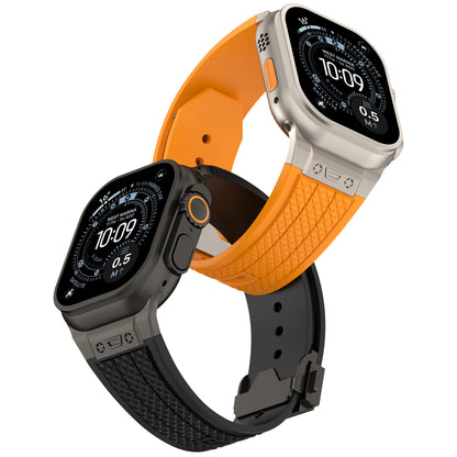 Luxury Hublot Design Silicone Straps By iSerieshub Compatible For Apple Watch