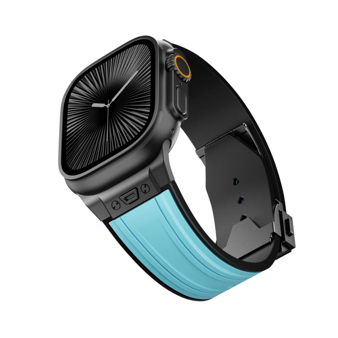 Luxury Mechanical Slicone Sports Band By iSerieshub Compatible For Apple Watch