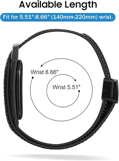 Premium Nylon Braided Magnetic Lock Strap Compatible with Google Fitbit Air