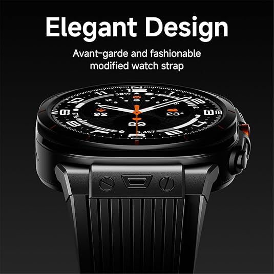 Luxury Galaxy Watch Ultra 47mm Silicone Band with Folding Clasp