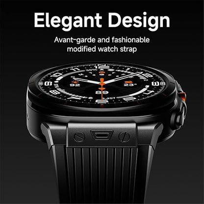 Luxury Galaxy Watch Ultra 47mm Silicone Band with Folding Clasp