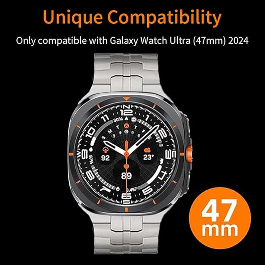 Luxury Titanium Wingtip Band By iSerieshub for Samsung Galaxy Watch Ultra 47mm