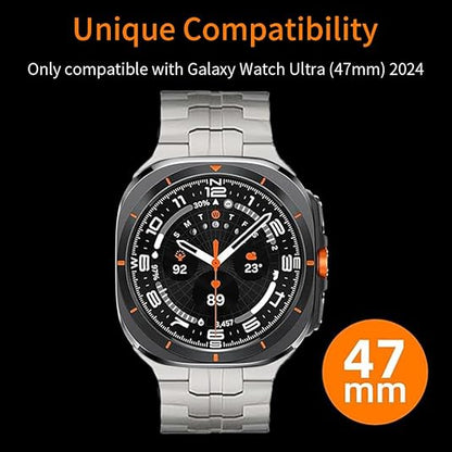 Luxury Titanium Wingtip Band By iSerieshub for Samsung Galaxy Watch Ultra 47mm