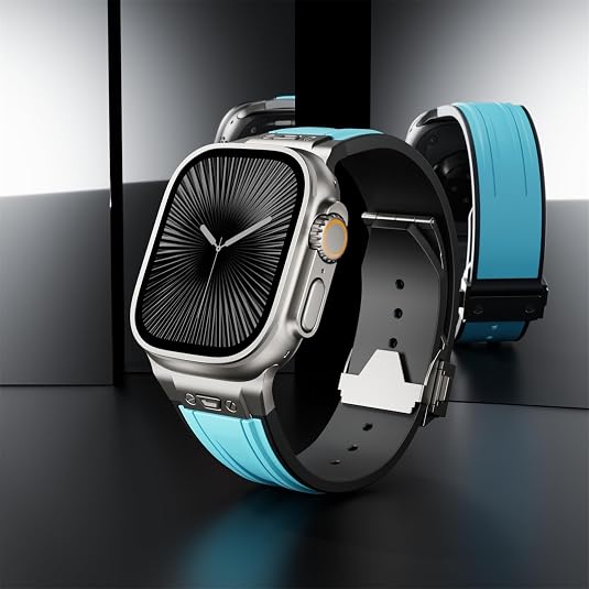 Luxury Mechanical Slicone Sports Band By iSerieshub Compatible For Apple Watch