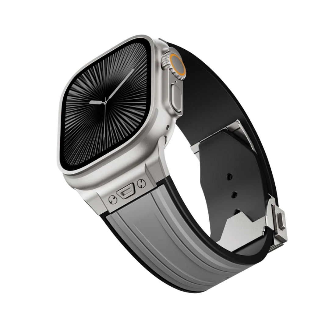 Luxury Mechanical Slicone Sports Band By iSerieshub Compatible For Apple Watch