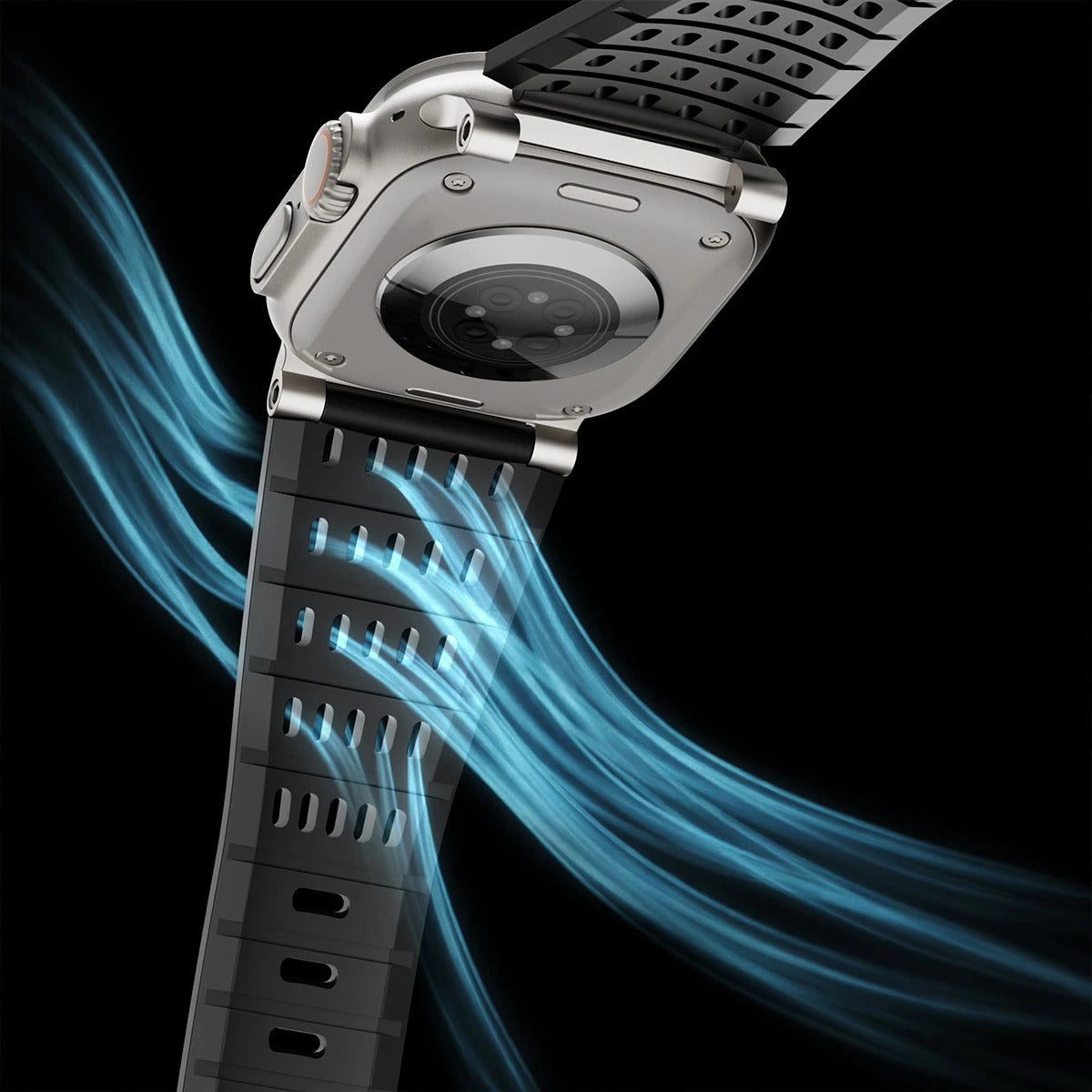 Luxury Ultra Wide Ventilated Sports Bands By iSerieshub Compatible For Apple Watch