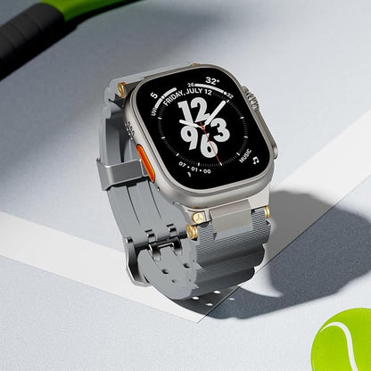 Luxury Veltrix Silicone Straps By iSerieshub Compatible For Apple Watch