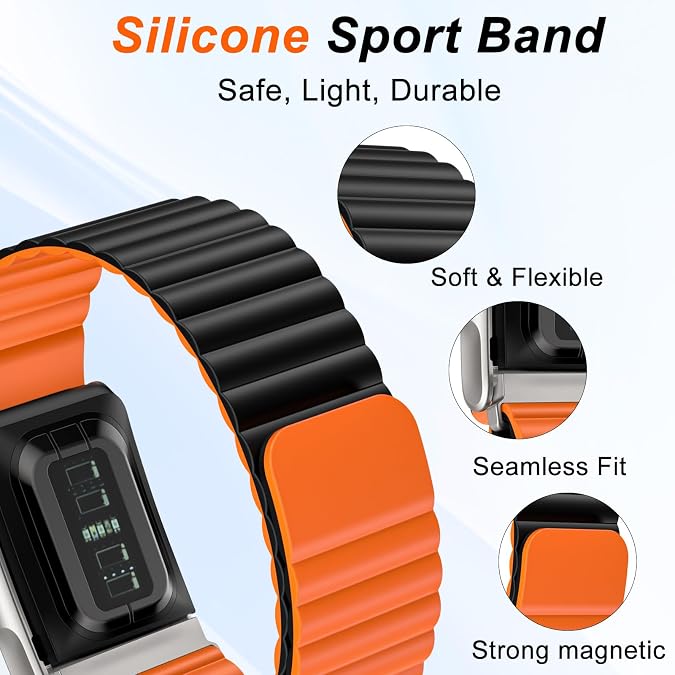 Wave Magnetic Silicone Sport Band for WHOOP 5.0 Mg Life