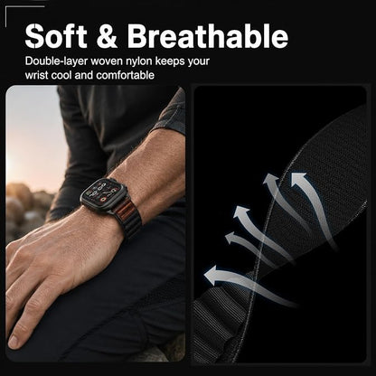 Premium Alpine Leather Loop By iSerieshub Compatible For Apple Watch
