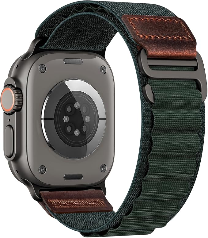Premium Alpine Leather Loop By iSerieshub Compatible For Apple Watch