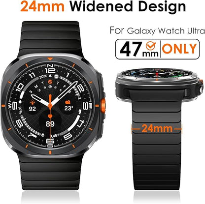 Luxury Ceramic Stainless Steel Band for Samsung Galaxy Watch Ultra 2/Ultra 1 – 47mm