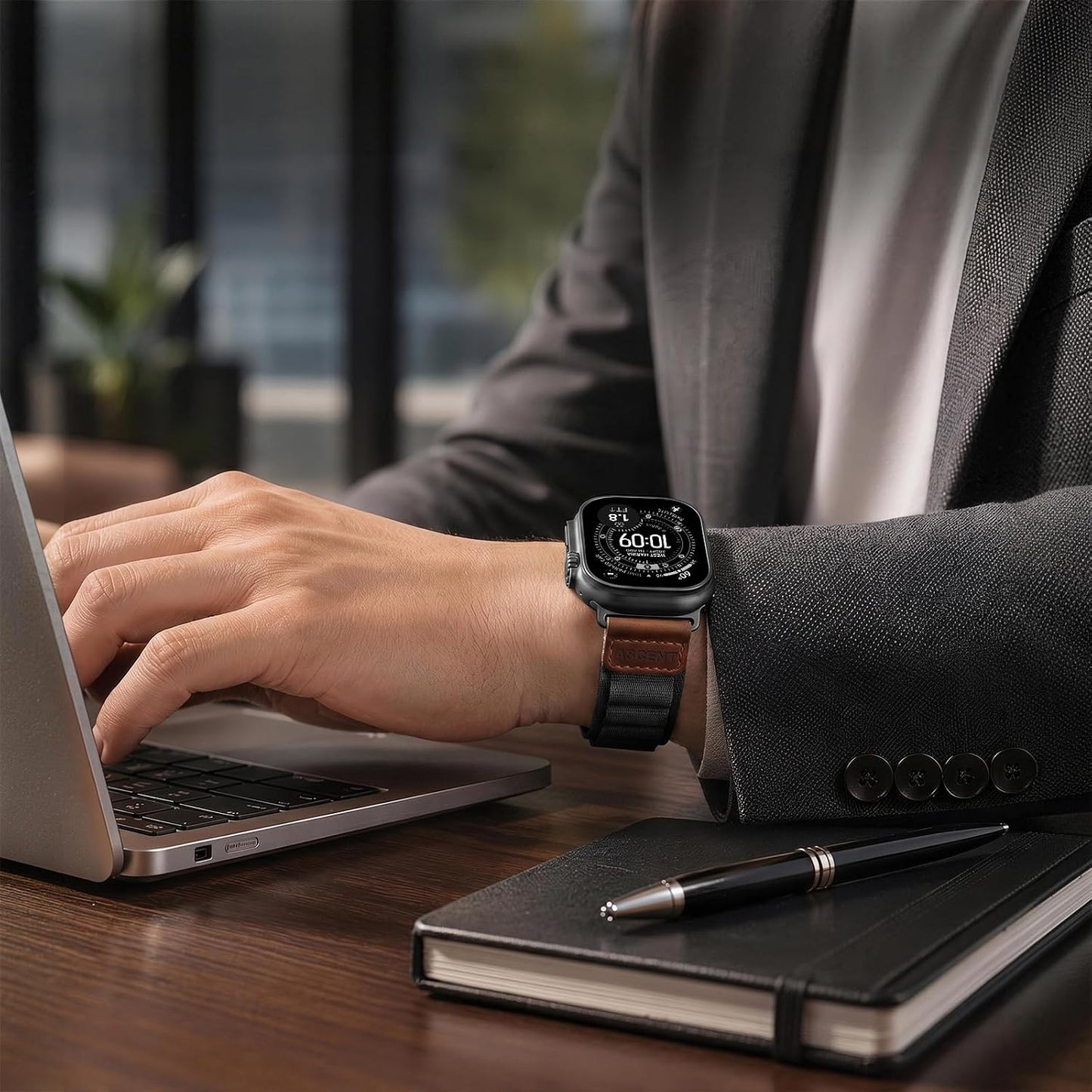 Premium Alpine Leather Loop By iSerieshub Compatible For Apple Watch