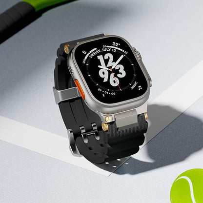 Luxury Veltrix Silicone Straps By iSerieshub Compatible For Apple Watch