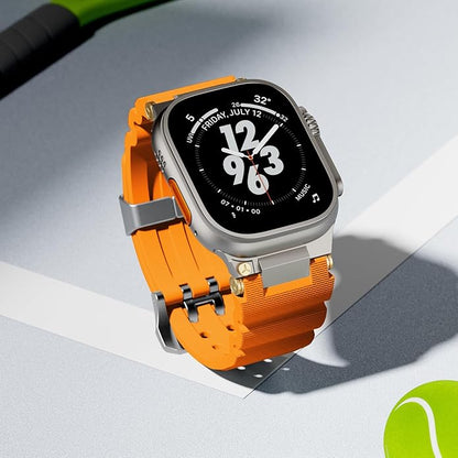 Luxury Veltrix Silicone Straps By iSerieshub Compatible For Apple Watch