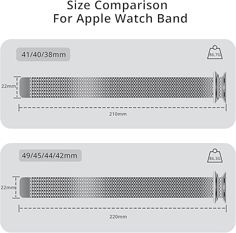 Luxury Magnetic Milanese Loop By iSerieshub Compatible For Apple Watch