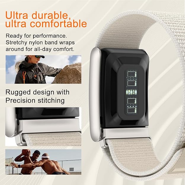 Nylon Loop Sport Band for WHOOP 5.0 One, Peak & Life/MG – Adjustable Waterproof Strap