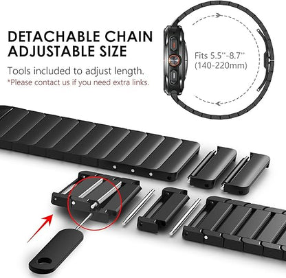 Luxury Ceramic Stainless Steel Band for Samsung Galaxy Watch Ultra 2/Ultra 1 – 47mm