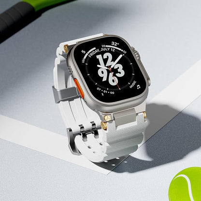 Luxury Veltrix Silicone Straps By iSerieshub Compatible For Apple Watch