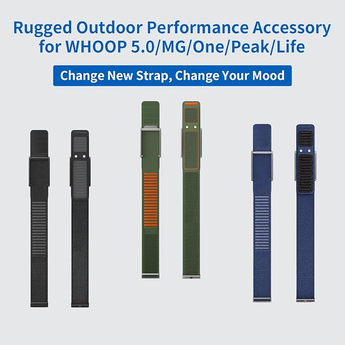 Premium Soft Microfiber Leather Sports Bands Two-color Nylon Watch Straps for Whoop 5.0