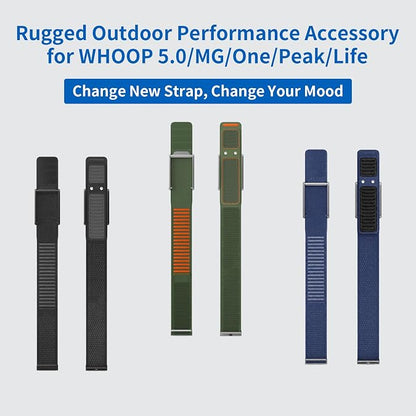 Premium Soft Microfiber Leather Sports Bands Two-color Nylon Watch Straps for Whoop 5.0